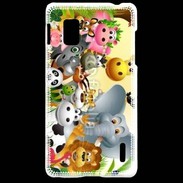 Coque LG Optimus G Cartoon animaux fun