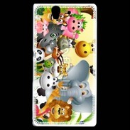 Coque Sony Xperia Z Cartoon animaux fun