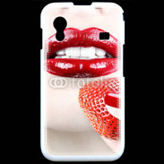 Coque Samsung ACE S5830 Bouche sexy rouge à lèvre gloss rouge fraise