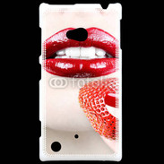 Coque Nokia Lumia 720 Bouche sexy rouge à lèvre gloss rouge fraise