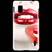 Coque LG Optimus G Bouche sexy rouge à lèvre gloss rouge fraise