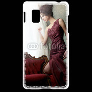Coque LG Optimus G femme glamour pensante 2