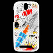 Coque HTC One SV Vintage cartoon comic