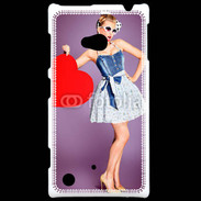 Coque Nokia Lumia 720 femme glamour coeur style betty boop
