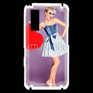 Coque Samsung Player One femme glamour coeur style betty boop