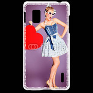 Coque LG Optimus G femme glamour coeur style betty boop