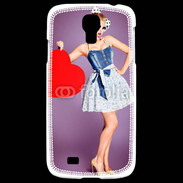 Coque Samsung Galaxy S4 femme glamour coeur style betty boop