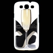 Coque Samsung Galaxy S3 coupe de champagne talons aiguilles 