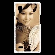Coque LG Optimus L9 Femme japonaise glamour 1