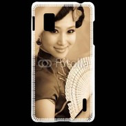 Coque LG Optimus G Femme japonaise glamour 1