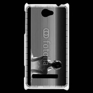 Coque HTC Windows Phone 8S femme glamour noir et blanc