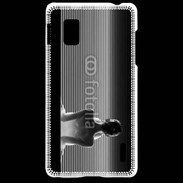 Coque LG Optimus G femme glamour noir et blanc