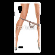 Coque LG Optimus L9 jambes talons aiguilles lingerie sexy