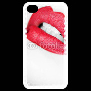 Coque iPhone 4 / iPhone 4S bouche sexy rouge à lèvre gloss crayon contour