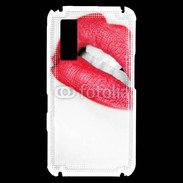 Coque Samsung Player One bouche sexy rouge à lèvre gloss crayon contour