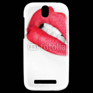 Coque HTC One SV bouche sexy rouge à lèvre gloss crayon contour