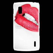 Coque LG Nexus 4 bouche sexy rouge à lèvre gloss crayon contour