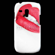 Coque Samsung Galaxy S3 Mini bouche sexy rouge à lèvre gloss crayon contour