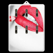 Porte clés bouche sexy rouge à lèvre gloss crayon contour