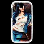 Coque HTC One SV Brune fashion 1