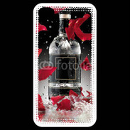 Coque iPhone 4 / iPhone 4S Bouteille alcool pétales de rose glamour