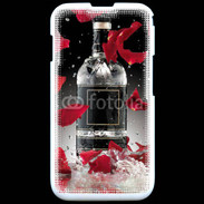 Coque Samsung ACE S5830 Bouteille alcool pétales de rose glamour