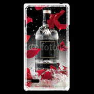 Coque LG Optimus L9 Bouteille alcool pétales de rose glamour