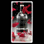 Coque Sony Xperia Z Bouteille alcool pétales de rose glamour