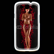 Coque Samsung Galaxy S3 Femme nue pétales de rose glamour
