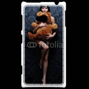 Coque Nokia Lumia 720 Femme glamour câlin nounours