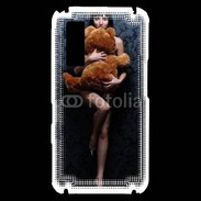 Coque Samsung Player One Femme glamour câlin nounours