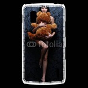 Coque LG Nexus 4 Femme glamour câlin nounours
