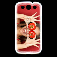 Coque Samsung Galaxy S3 Femme tomate humour