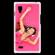 Coque LG Optimus L9 Femme asiatique glamour qui danse