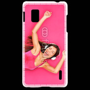 Coque LG Optimus G Femme asiatique glamour qui danse