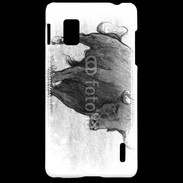 Coque LG Optimus G Dessin de taureau de corrida