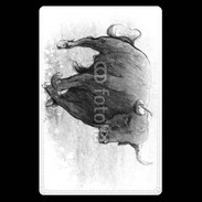 Etui carte bancaire Dessin de taureau de corrida