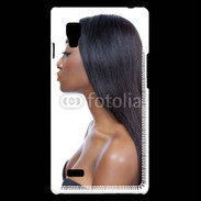 Coque LG Optimus L9 Femme metisse noire 2