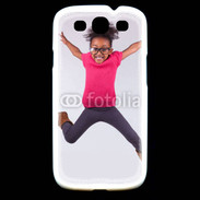 Coque Samsung Galaxy S3 Jeune fille africaine joyeuse