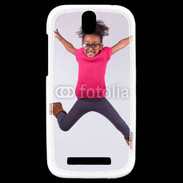 Coque HTC One SV Jeune fille africaine joyeuse