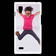 Coque LG Optimus L9 Jeune fille africaine joyeuse