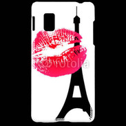 Coque LG Optimus G Tour eiffel bisous