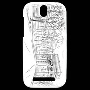 Coque HTC One SV Dessin Arc de Triomphe Paris