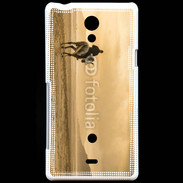 Coque Sony Xperia T Ballade à cheval sur la plage