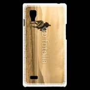 Coque LG Optimus L9 Ballade à cheval sur la plage