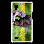 Coque LG Optimus L9 Enfant et cheval