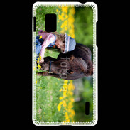 Coque LG Optimus G Enfant et cheval