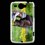 Coque HTC Wildfire G8 Enfant et cheval