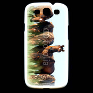 Coque Samsung Galaxy S3 Groupe de chevaux