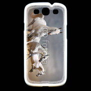 Coque Samsung Galaxy S3 Groupe de chevaux blancs